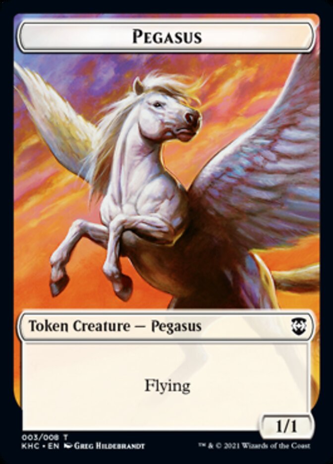Pegasus Token [Kaldheim Commander Tokens] | Gear Gaming Bentonville