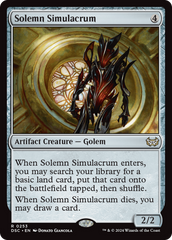 Solemn Simulacrum [Duskmourn: House of Horror Commander] | Gear Gaming Bentonville