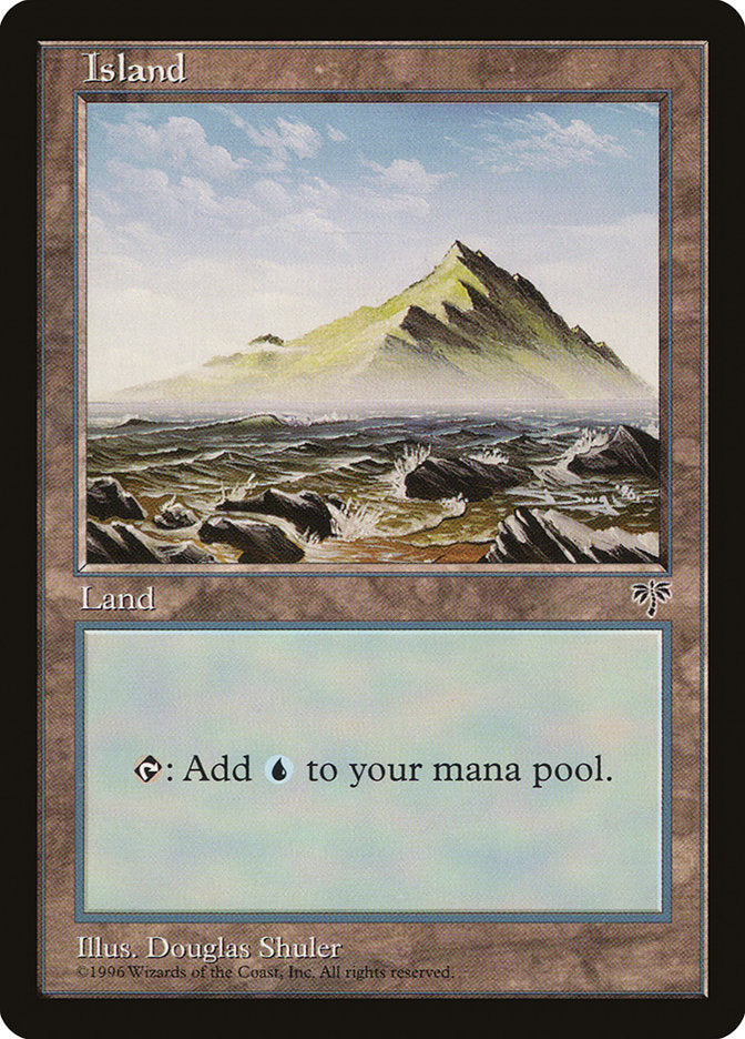 Island (No Tree / Blue Sky / Peak on Right) [Mirage] | Gear Gaming Bentonville