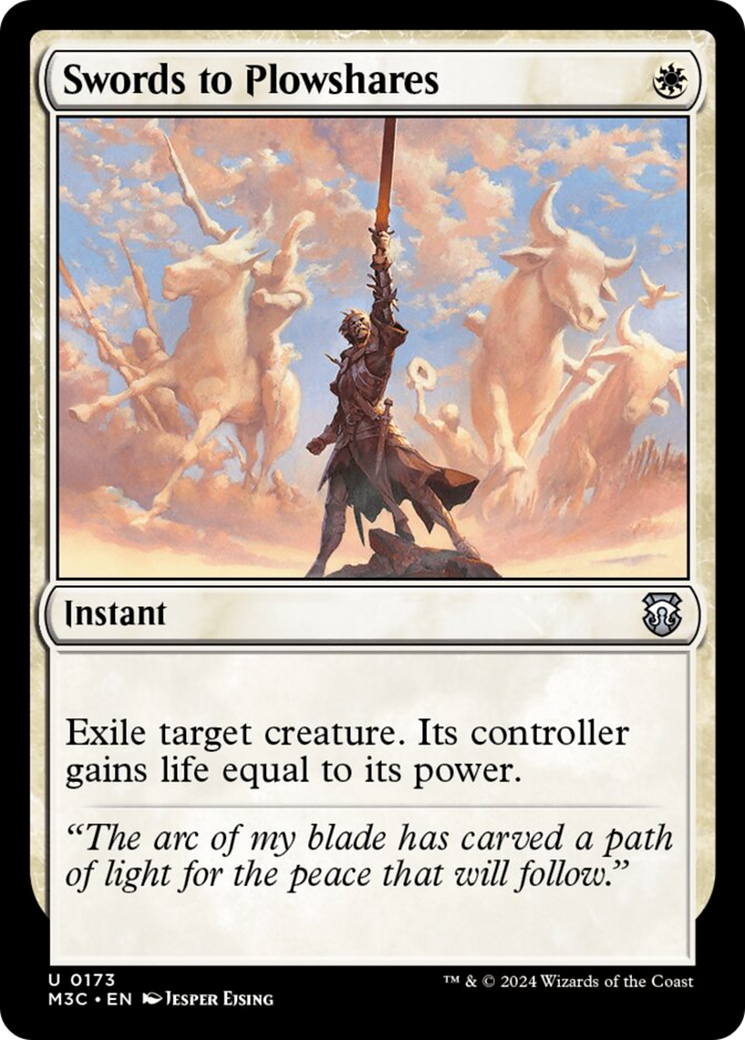 Swords to Plowshares (Ripple Foil) [Modern Horizons 3 Commander] | Gear Gaming Bentonville