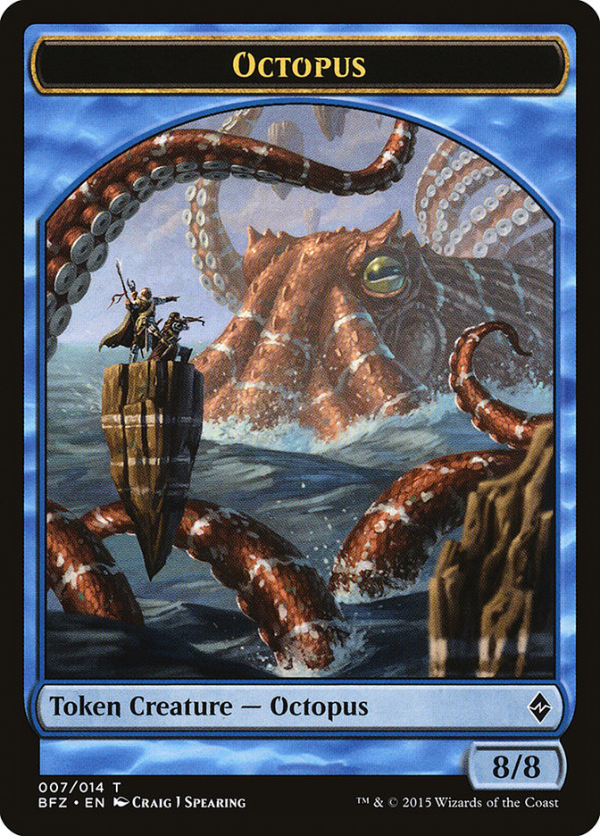 Octopus Token [Battle for Zendikar Tokens] | Gear Gaming Bentonville