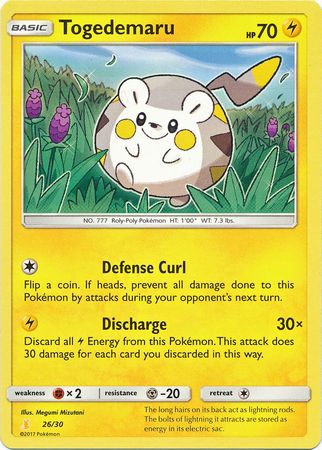 Togedemaru (26/30) [Sun & Moon: Trainer Kit - Alolan Raichu] | Gear Gaming Bentonville