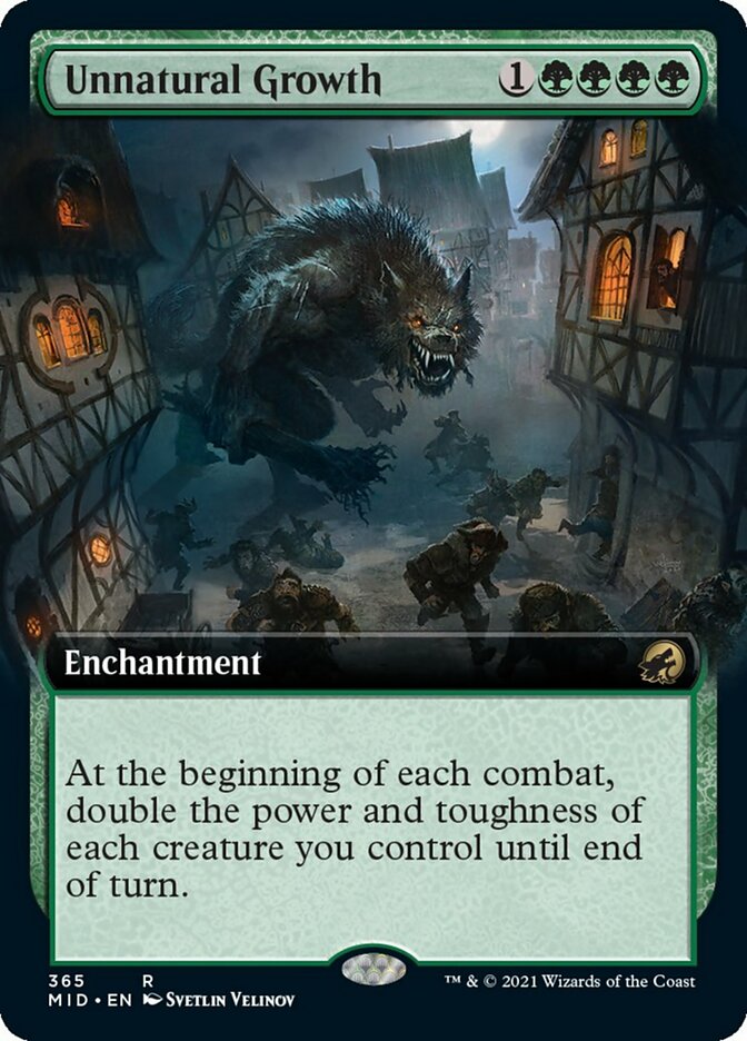 Unnatural Growth (Extended Art) [Innistrad: Midnight Hunt] | Gear Gaming Bentonville