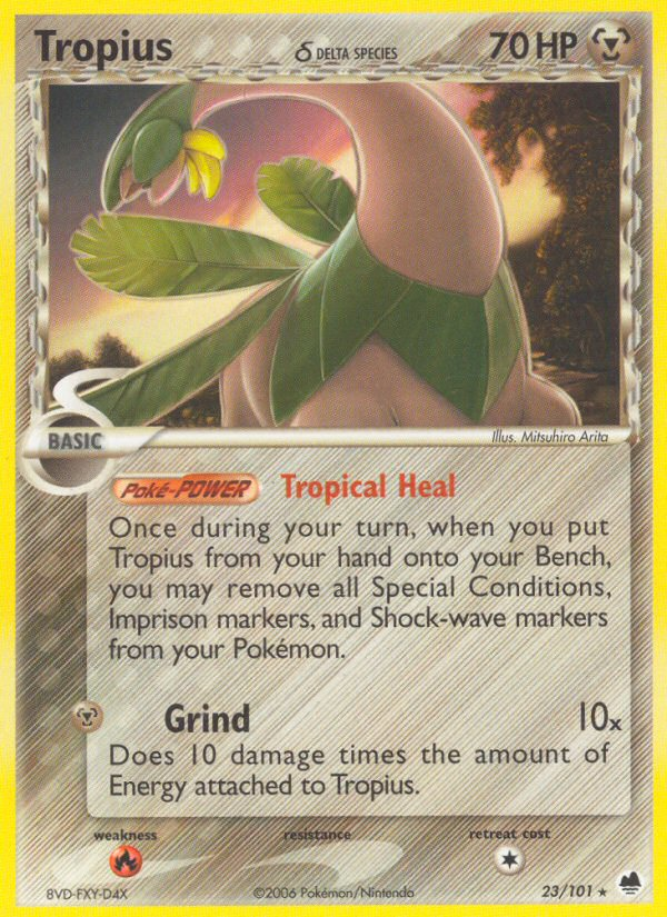 Tropius (23/101) (Delta Species) [EX: Dragon Frontiers] | Gear Gaming Bentonville