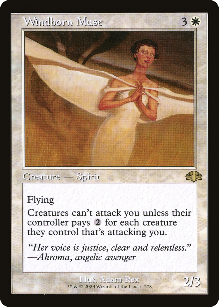 Windborn Muse (Retro) [Dominaria Remastered] | Gear Gaming Bentonville