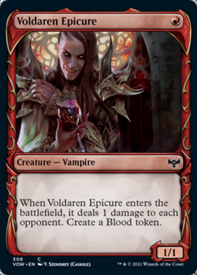 Voldaren Epicure (Showcase Fang Frame) [Innistrad: Crimson Vow] | Gear Gaming Bentonville