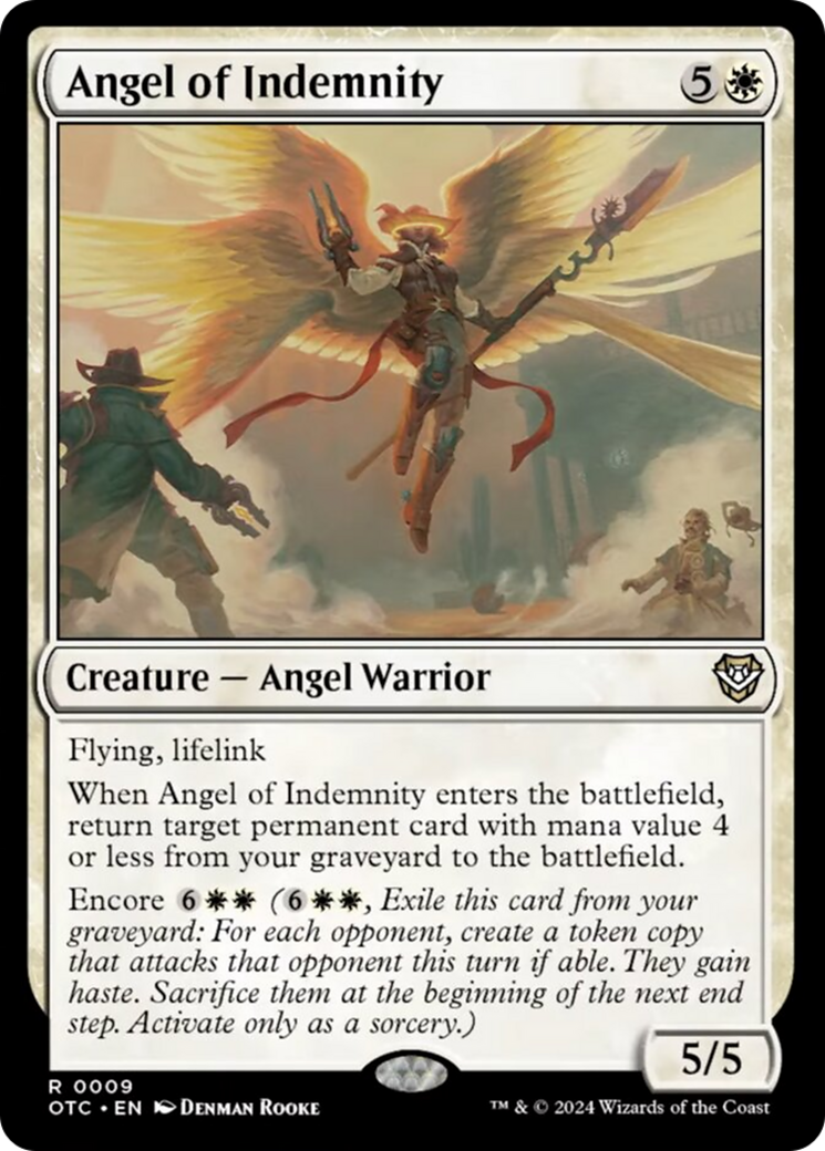 Angel of Indemnity [Outlaws of Thunder Junction Commander] | Gear Gaming Bentonville