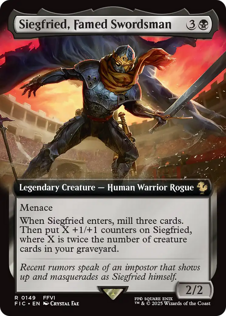 Siegfried, Famed Swordsman (Extended Art) [FINAL FANTASY Commander] | Gear Gaming Bentonville