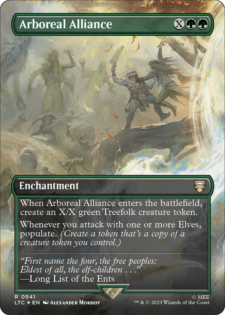 Arboreal Alliance (Borderless) (Surge Foil) [The Lord of the Rings: Tales of Middle-Earth Commander] | Gear Gaming Bentonville