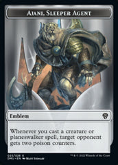 Soldier // Ajani, Sleeper Agent Emblem Double-Sided Token [Dominaria United Tokens] | Gear Gaming Bentonville