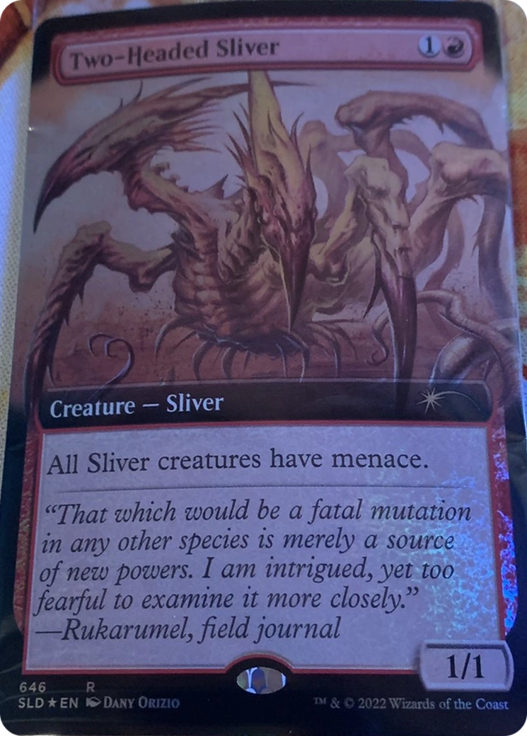 Two-Headed Sliver (Extended Art) [Secret Lair Drop Promos] | Gear Gaming Bentonville