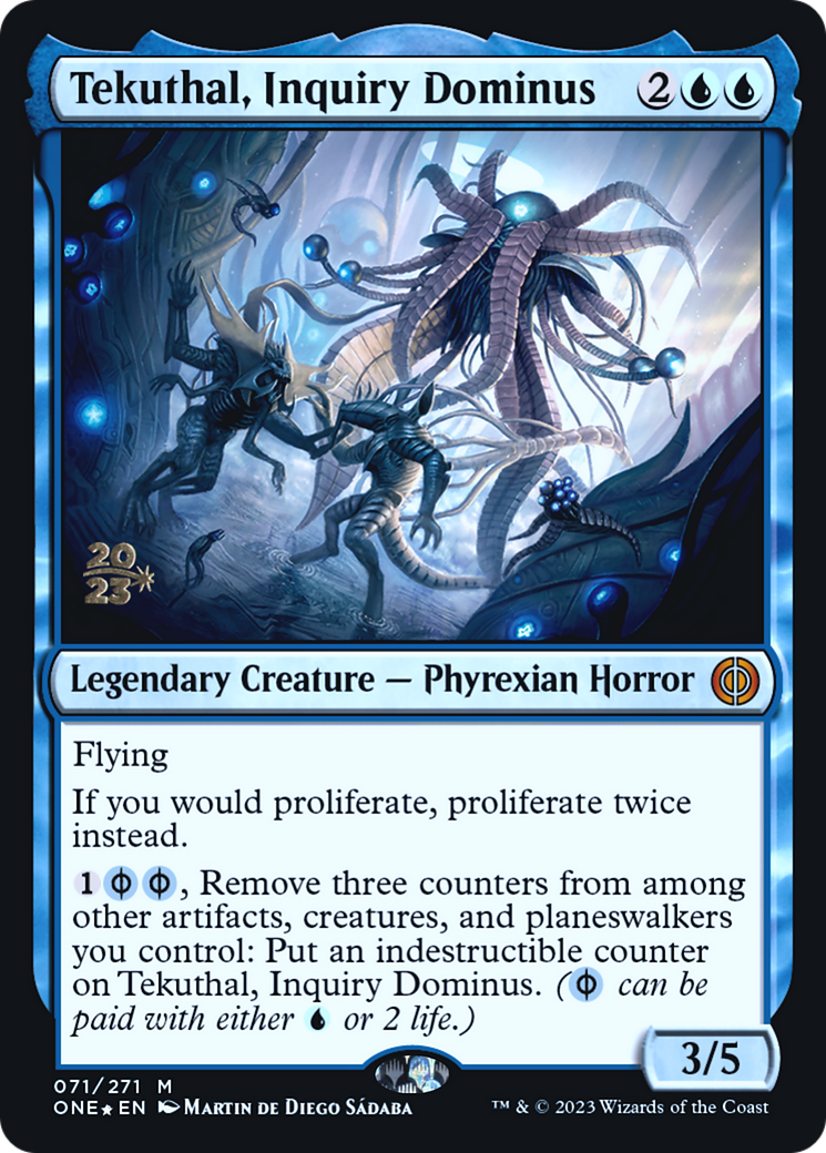 Tekuthal, Inquiry Dominus [Phyrexia: All Will Be One Prerelease Promos] | Gear Gaming Bentonville