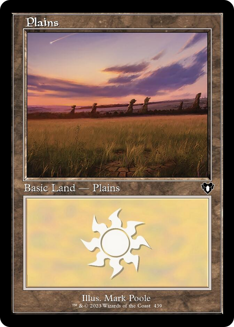 Plains (439) (Retro) [Commander Masters] | Gear Gaming Bentonville