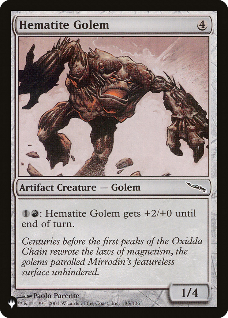 Hematite Golem [The List Reprints] | Gear Gaming Bentonville