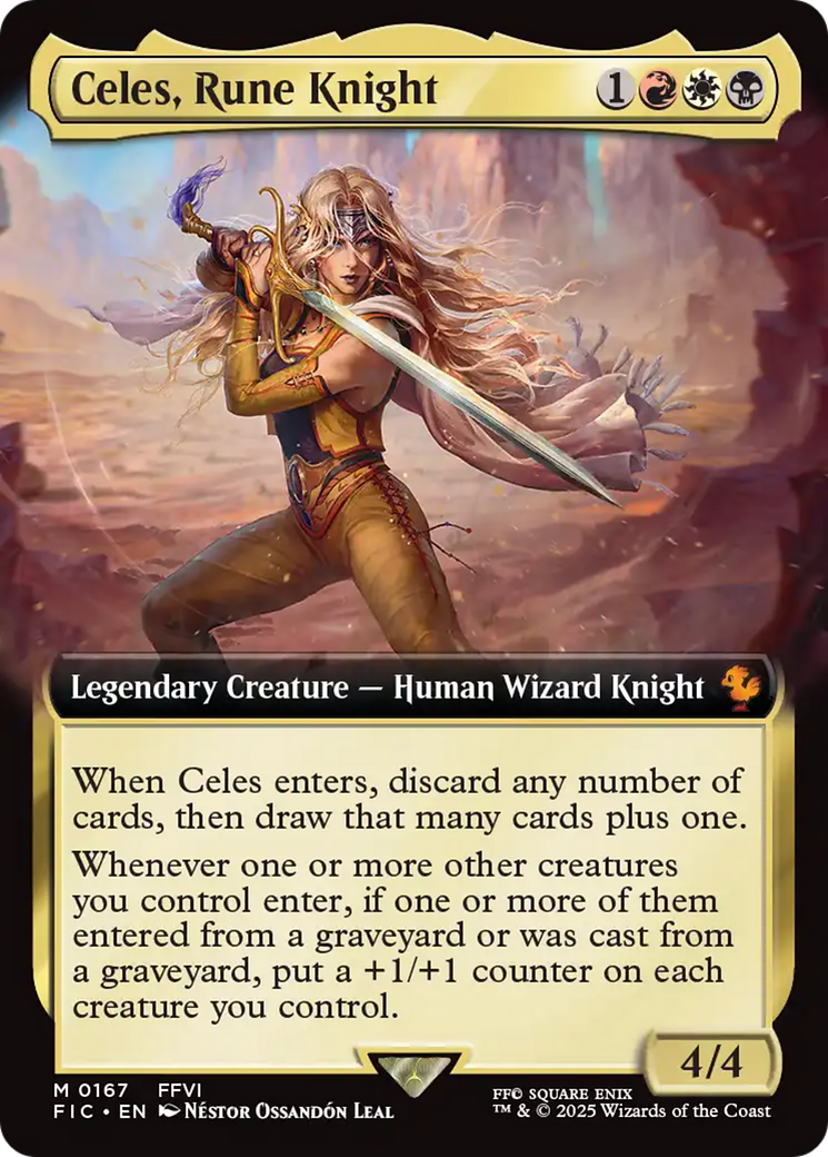 Celes, Rune Knight (Extended Art) [FINAL FANTASY Commander] | Gear Gaming Bentonville