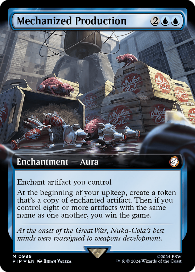 Mechanized Production (Extended Art) (Surge Foil) [Fallout] | Gear Gaming Bentonville