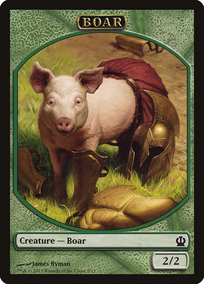 Boar Token [Theros Tokens] | Gear Gaming Bentonville