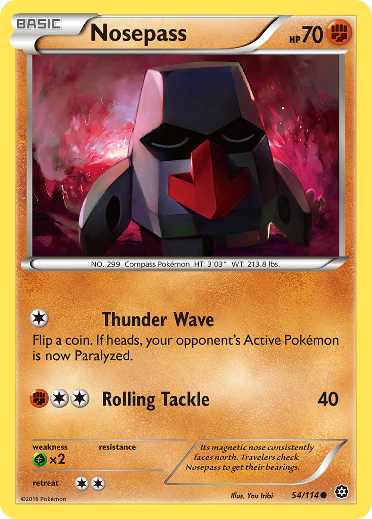 Nosepass (54/114) [XY: Steam Siege] | Gear Gaming Bentonville