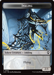 Cat // Inkling (0022) Double-Sided Token [Secrets of Strixhaven Commander Tokens] | Gear Gaming Bentonville