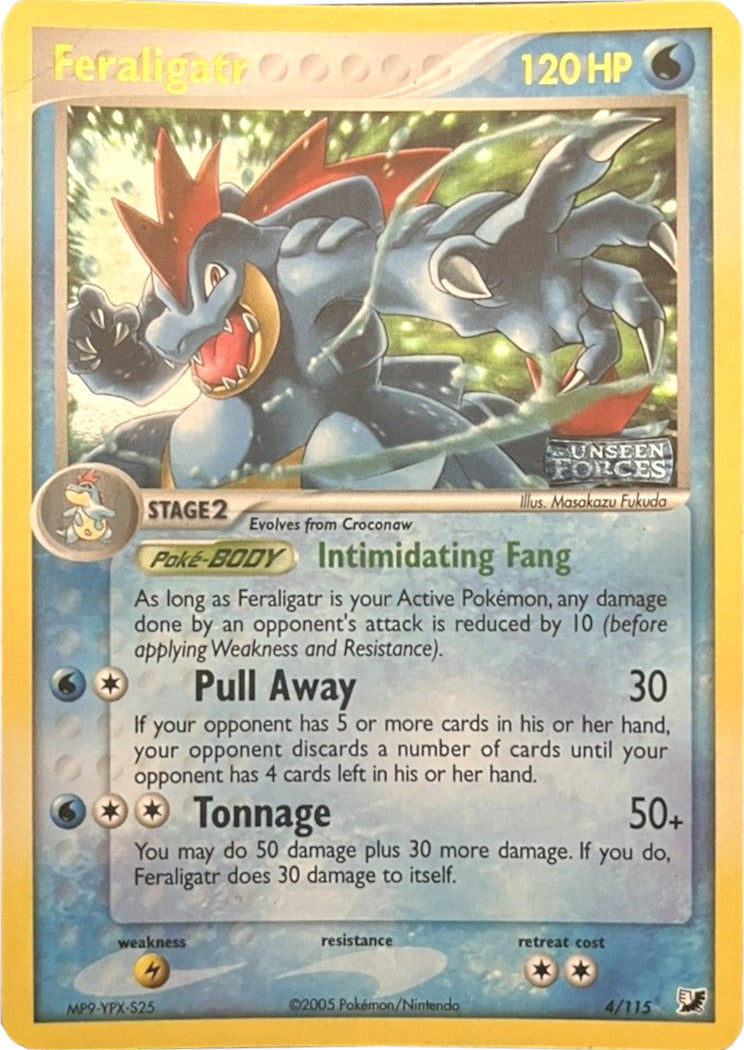 Feraligatr (4/115) (Stamped) [EX: Unseen Forces] | Gear Gaming Bentonville