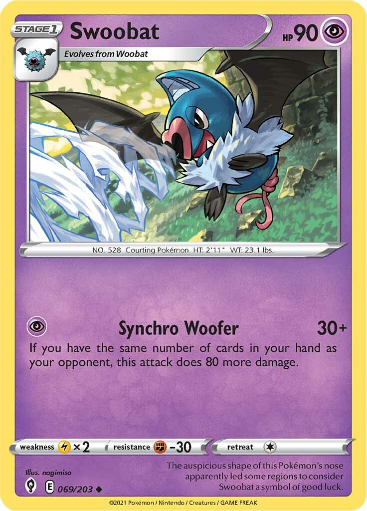 Swoobat (069/203) [Sword & Shield: Evolving Skies] | Gear Gaming Bentonville