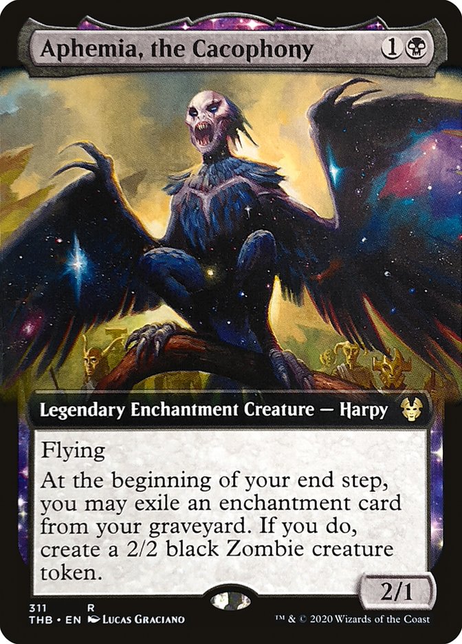 Aphemia, the Cacophony (Extended Art) [Theros Beyond Death] | Gear Gaming Bentonville