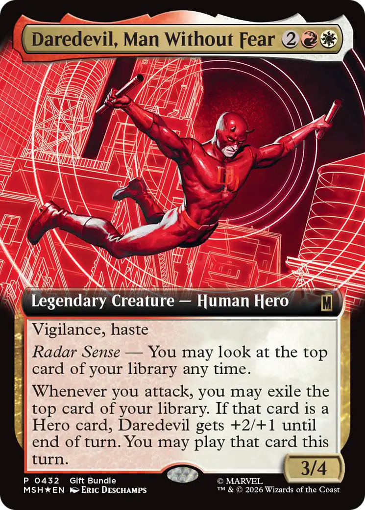 Daredevil, Man Without Fear (Extended Art) [Marvel Super Heroes Promos] | Gear Gaming Bentonville