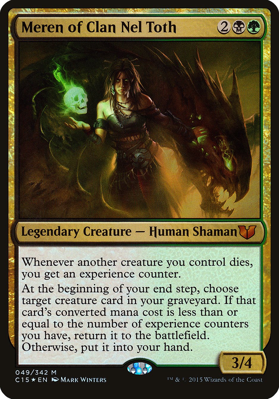 Meren of Clan Nel Toth (Oversized) [Commander 2015 Oversized] | Gear Gaming Bentonville