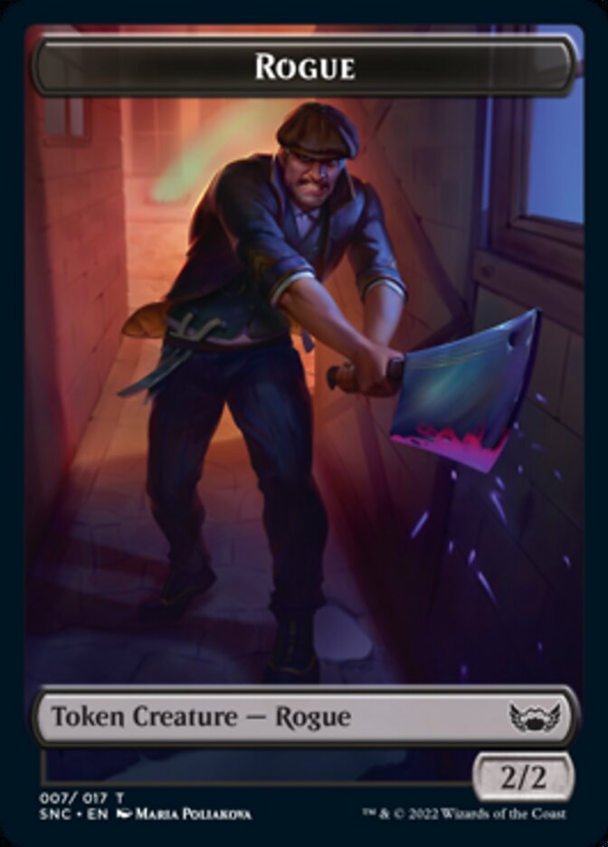 Cat // Rogue Double-Sided Token [Streets of New Capenna Tokens] | Gear Gaming Bentonville