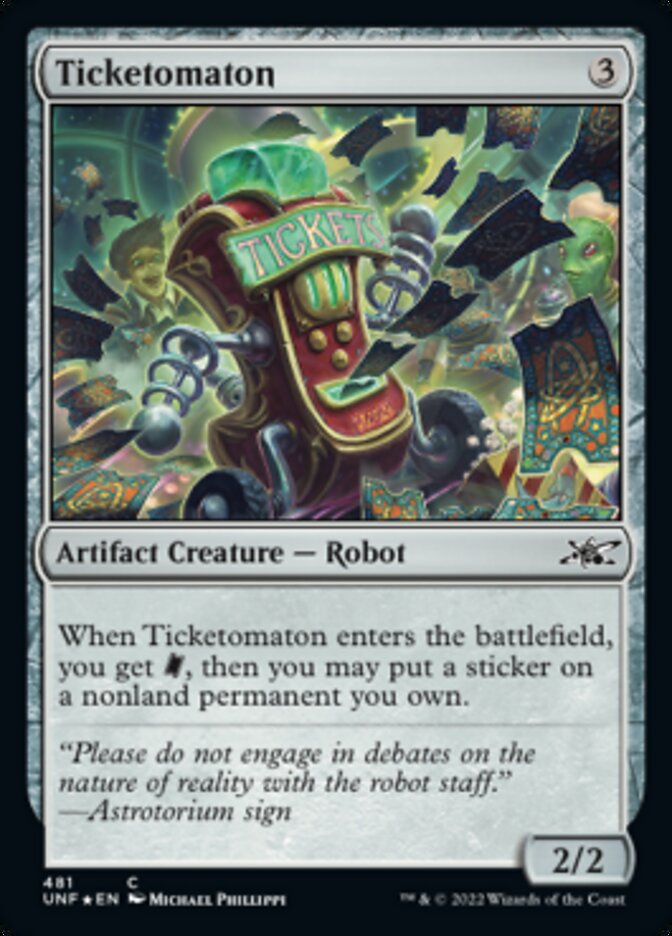 Ticketomaton (Galaxy Foil) [Unfinity] | Gear Gaming Bentonville