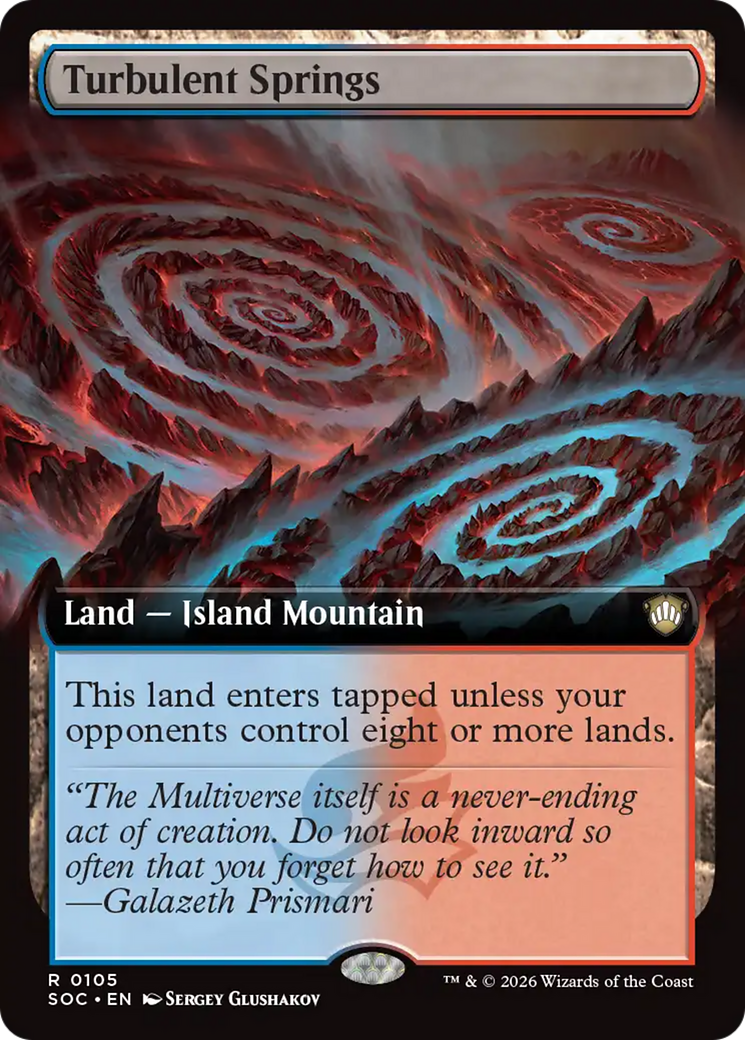 Turbulent Springs (Extended Art) [Secrets of Strixhaven Commander] | Gear Gaming Bentonville