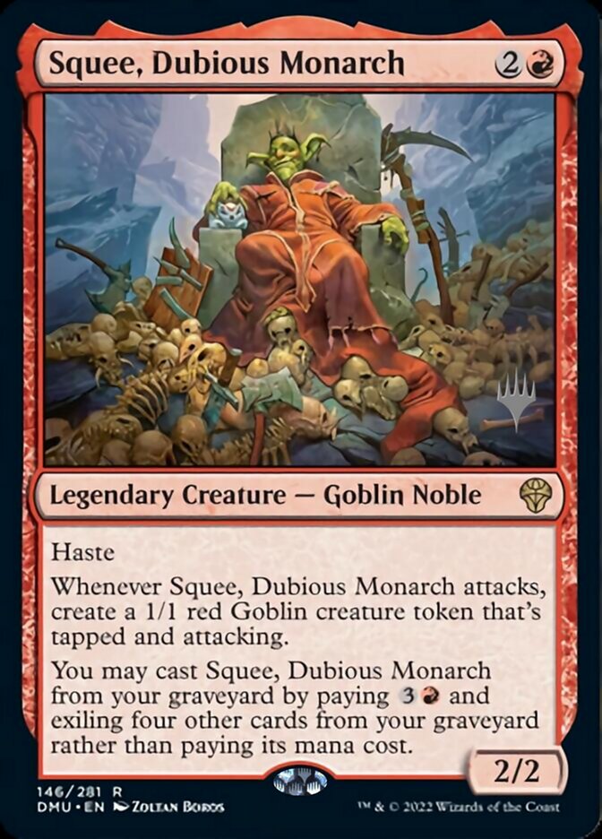 Squee, Dubious Monarch (Promo Pack) [Dominaria United Promos] | Gear Gaming Bentonville