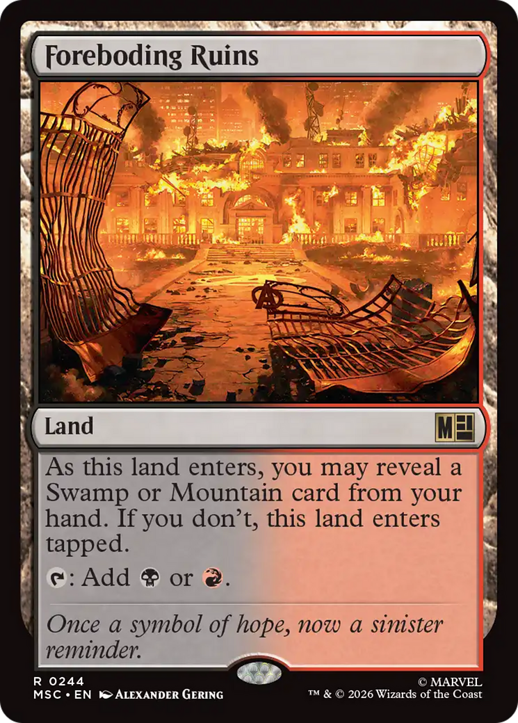Foreboding Ruins (Surge Foil) [Marvel Super Heroes Commander] | Gear Gaming Bentonville