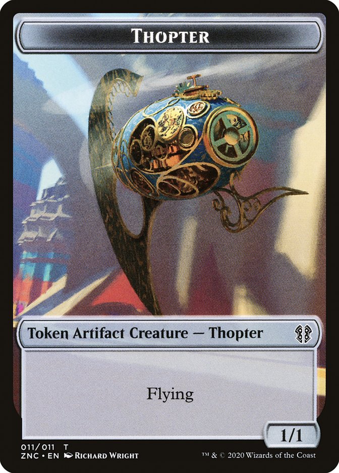 Faerie Rogue // Thopter Double-Sided Token [Zendikar Rising Commander Tokens] | Gear Gaming Bentonville