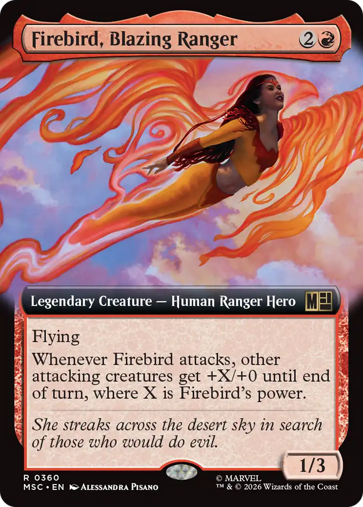 Firebird, Blazing Ranger (Extended Art) [Marvel Super Heroes Commander] | Gear Gaming Bentonville