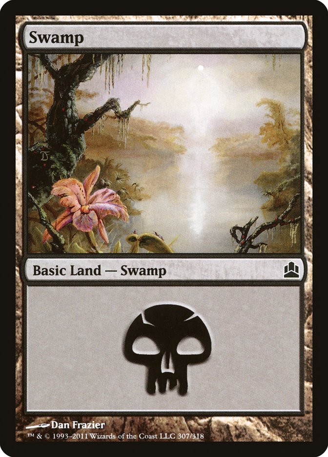 Swamp (307) [Commander 2011] | Gear Gaming Bentonville