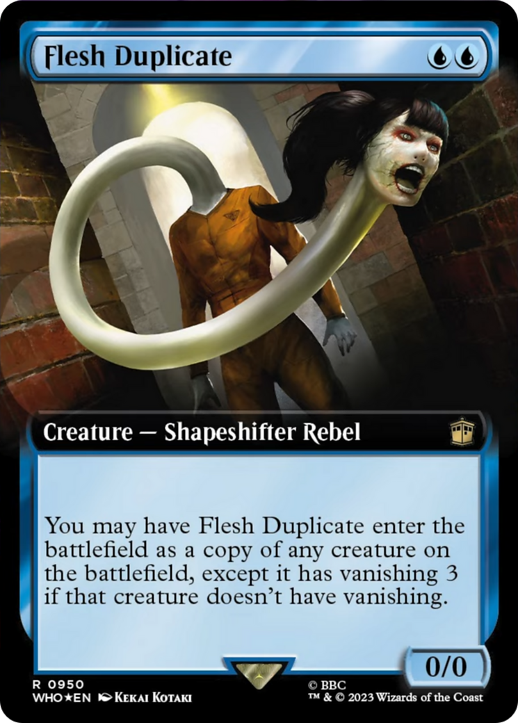 Flesh Duplicate (Extended Art) (Surge Foil) [Doctor Who] | Gear Gaming Bentonville