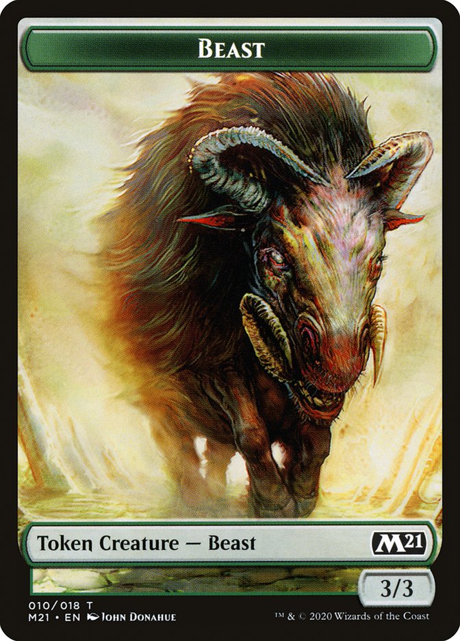 Beast Token [Core Set 2021 Tokens] | Gear Gaming Bentonville