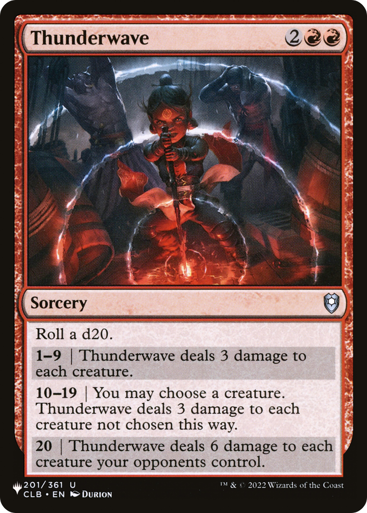 Thunderwave [The List Reprints] | Gear Gaming Bentonville