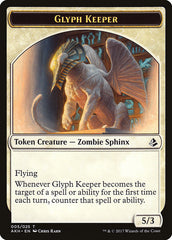 Glyph Keeper // Warrior Double-Sided Token [Amonkhet Tokens] | Gear Gaming Bentonville