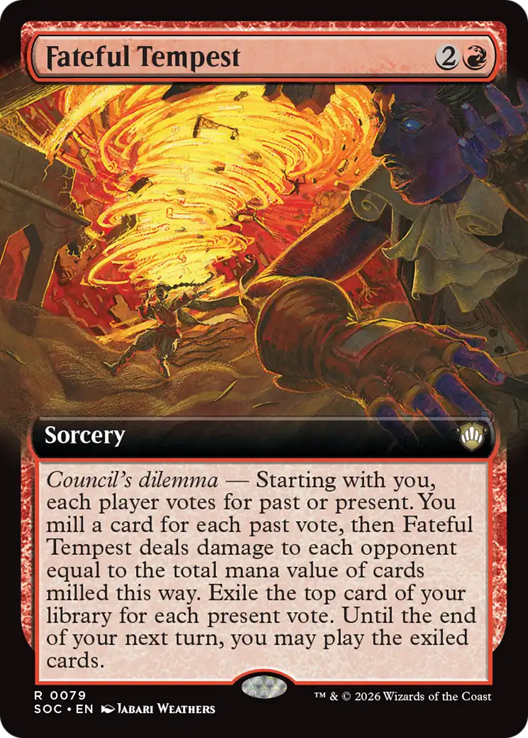 Fateful Tempest (Extended Art) [Secrets of Strixhaven Commander] | Gear Gaming Bentonville