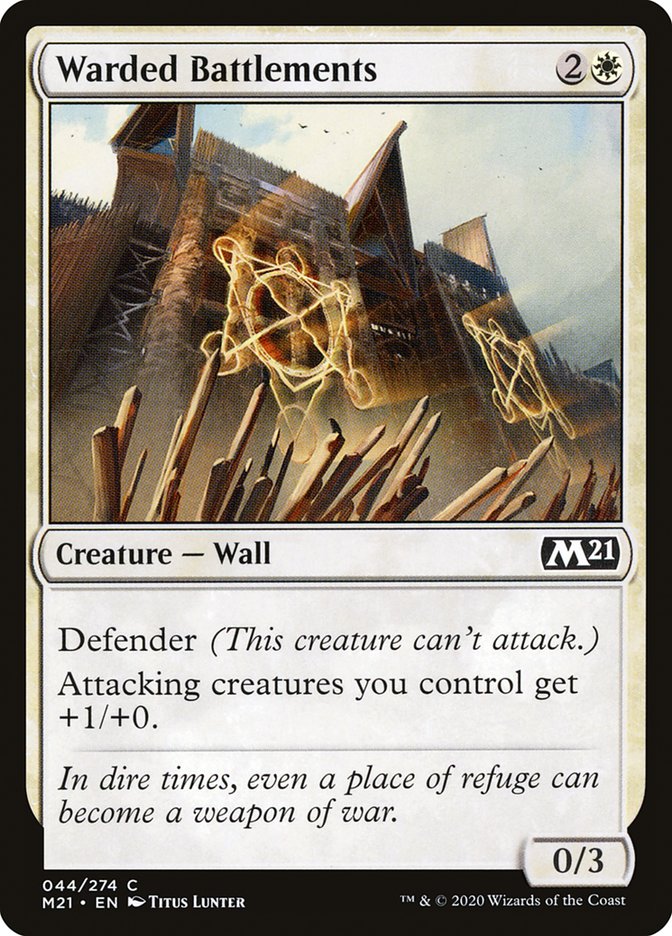 Warded Battlements [Core Set 2021] | Gear Gaming Bentonville