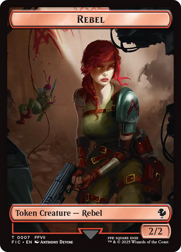 Soldier // Rebel Double-Sided Token [FINAL FANTASY Commander Tokens] | Gear Gaming Bentonville