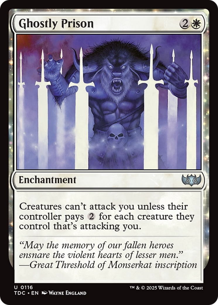 Ghostly Prison [Tarkir: Dragonstorm Commander] | Gear Gaming Bentonville