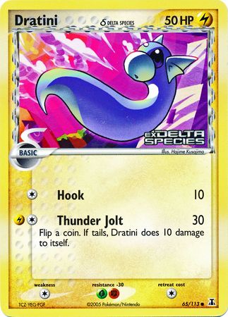 Dratini (65/113) (Delta Species) (Stamped) [EX: Delta Species] | Gear Gaming Bentonville