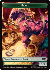 Rhino (013) // Beast (011) Double-Sided Token [Marvel Super Heroes Commander Tokens] | Gear Gaming Bentonville