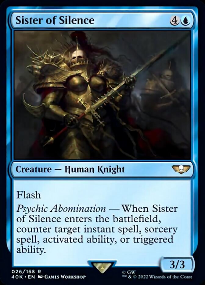Sister of Silence (Surge Foil) [Warhammer 40,000] | Gear Gaming Bentonville