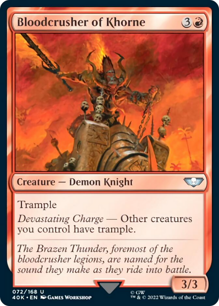 Bloodcrusher of Khorne (Surge Foil) [Warhammer 40,000] | Gear Gaming Bentonville