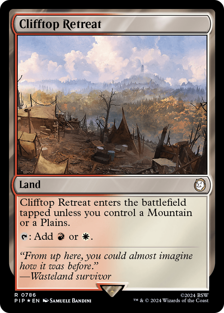 Clifftop Retreat (Surge Foil) [Fallout] | Gear Gaming Bentonville