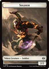 Soldier (0004) // Soldier (0005) Double-Sided Token [Tarkir: Dragonstorm Tokens] | Gear Gaming Bentonville